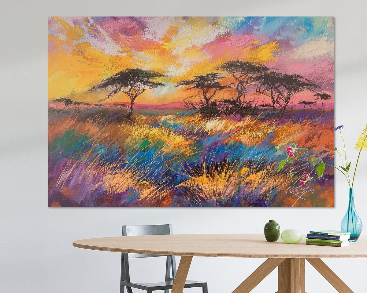 Example of the artwork in a room