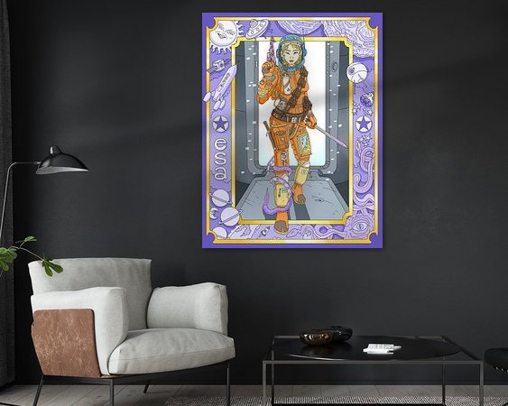 Example of the artwork in a room