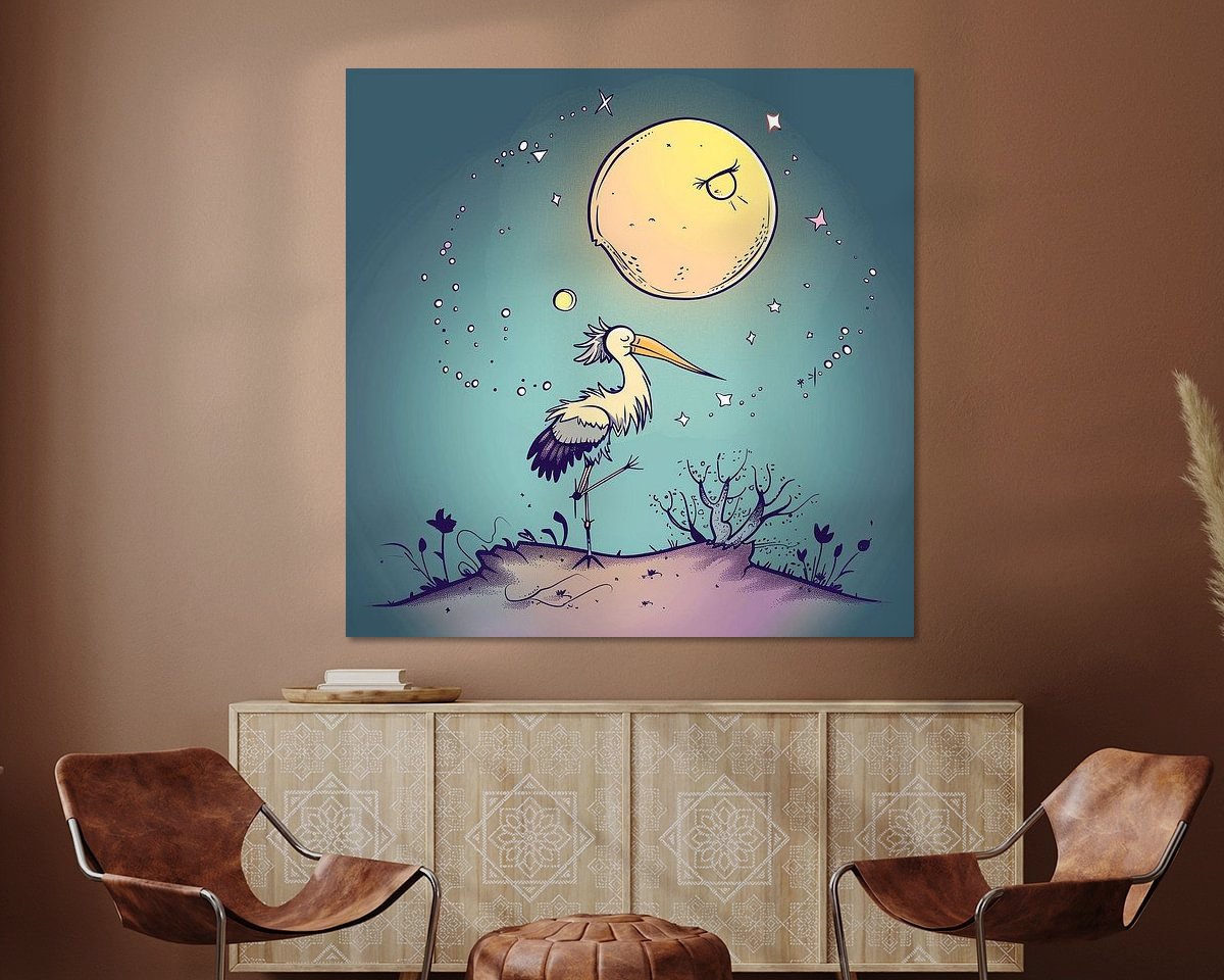 Example of the artwork in a room