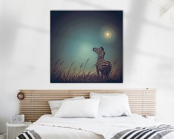 Zebra humour in Pastel Shades by Karina Brouwer