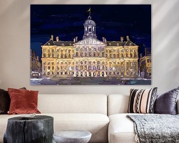 Peinture du Palais Royal d'Amsterdam sur Anton de Zeeuw