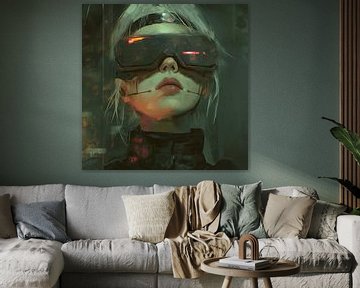Futuristic lady by Mel Digital Art