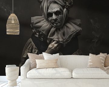 Alte Maskerade einer Frau