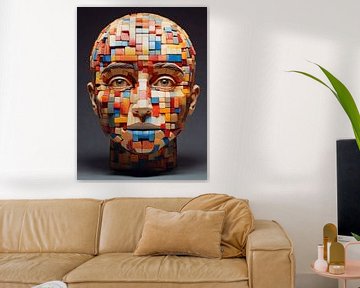 Head Made Of Blocks by TOAN TRAN