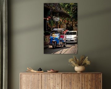 Tuk Tuk on a Quiet Street in Bangkok, Thailand by Troy Wegman