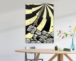 Example of the artwork in a room