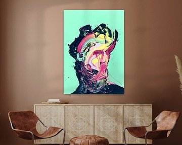 Portrait Abstract by Pop Gabrini