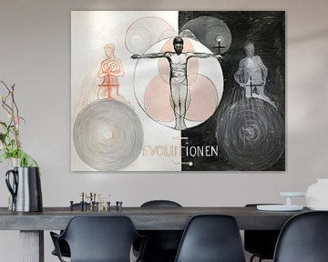 Hilma af Klint - Evolutie nr. 01 Groep VI van Vivanne