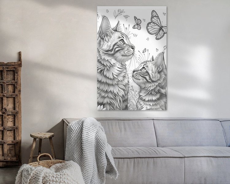 Example of the artwork in a room