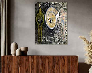 Hilma Af Klint - Evolutie nr. 4 van Vivanne