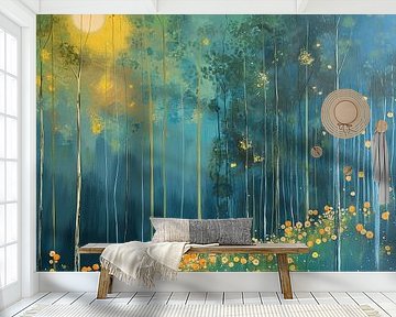 Expressionismus Waldlandschaft von Mel Digital Art