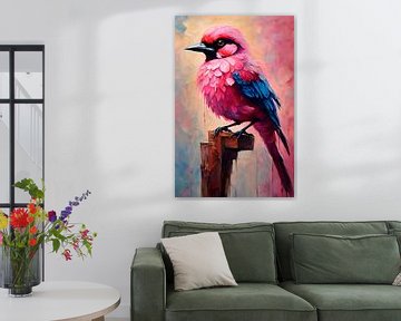 Little Pink Wonder - Fantasy Finch Magenta Pink sur Igniferae