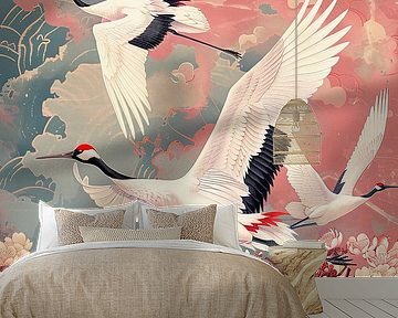 Japanese cranes by haroulita
