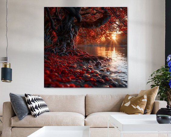 Example of the artwork in a room