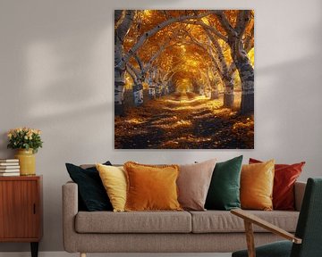 Chemin de l'automne doré sur Art-House