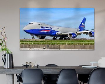 Aserbaidschan Cargo Silkway's Boeing 747-8 Fracht. von Jaap van den Berg