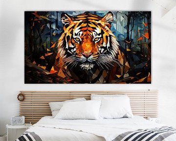 Abstraktes Tiger-Panorama von The Xclusive Art