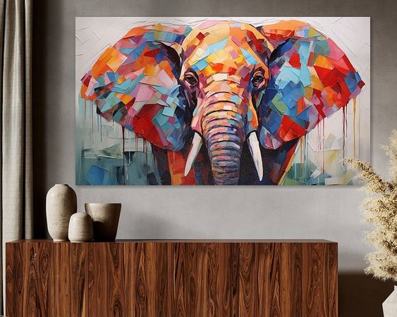 Example of the artwork in a room