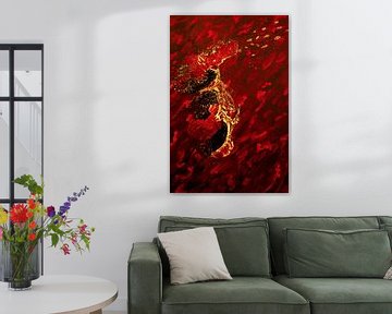 Golden Dragon von beangrphx Illustration and paintings
