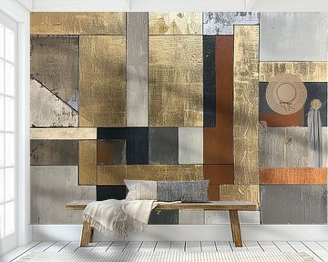 Bauhaus Japandi Abstract | Japandi van Kunst Kriebels