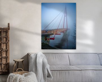 Magdebourg - Le pont Rotehorn dans le brouillard sur t.ART