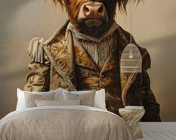 Schickes Porträt Schottischer Highlander