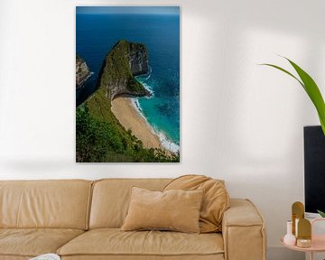 Het Kelingking-strand van Nusa Penida van David Esser