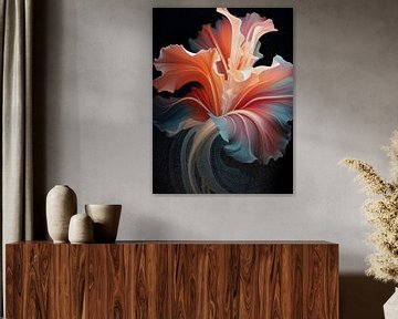 Abstract colourful modern flowers by Thea