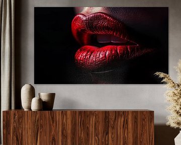 Rode lippen hoog contrast panorama van The Xclusive Art