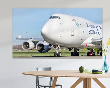 Taxiing Saudi Arabian Airlines Cargo jumbo jet. by Jaap van den Berg