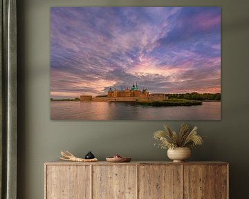 Sonnenuntergang am Schloss Kalmar von Henk Meijer Photography