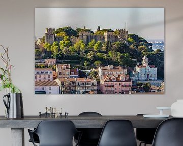 Castelo de Sao Jorge in Lissabon van Werner Dieterich