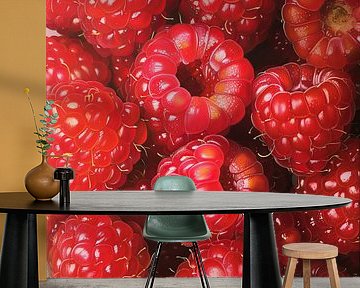 Malen von Himbeeren von Blickfänger Gemälde