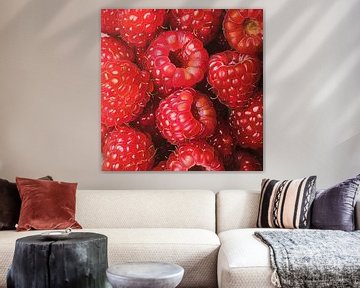 Painting Raspberries by Blikvanger Schilderijen