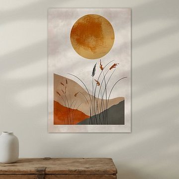 Sonnenuntergang und Pampa von haroulita