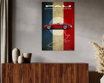 Pau,  Maserati 250F, Jean Behra, 1957 von Theodor Decker