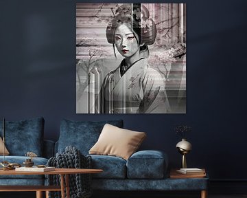 Geisha abstract by FoXo Art