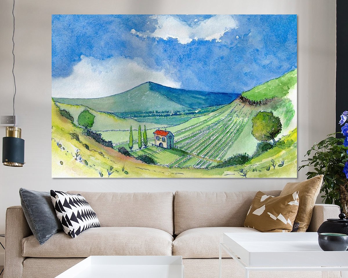 Example of the artwork in a room
