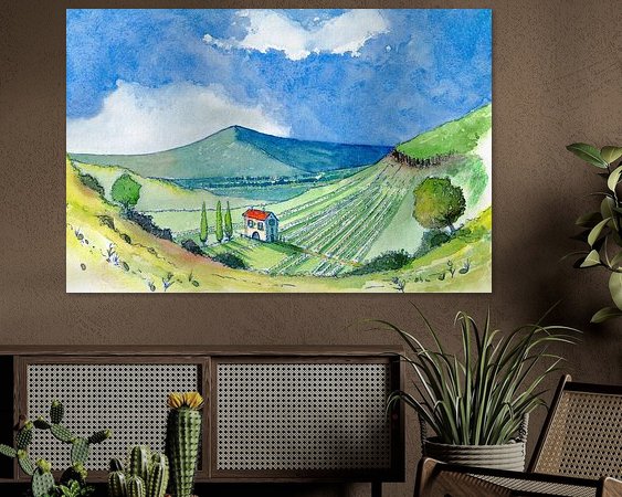 Example of the artwork in a room