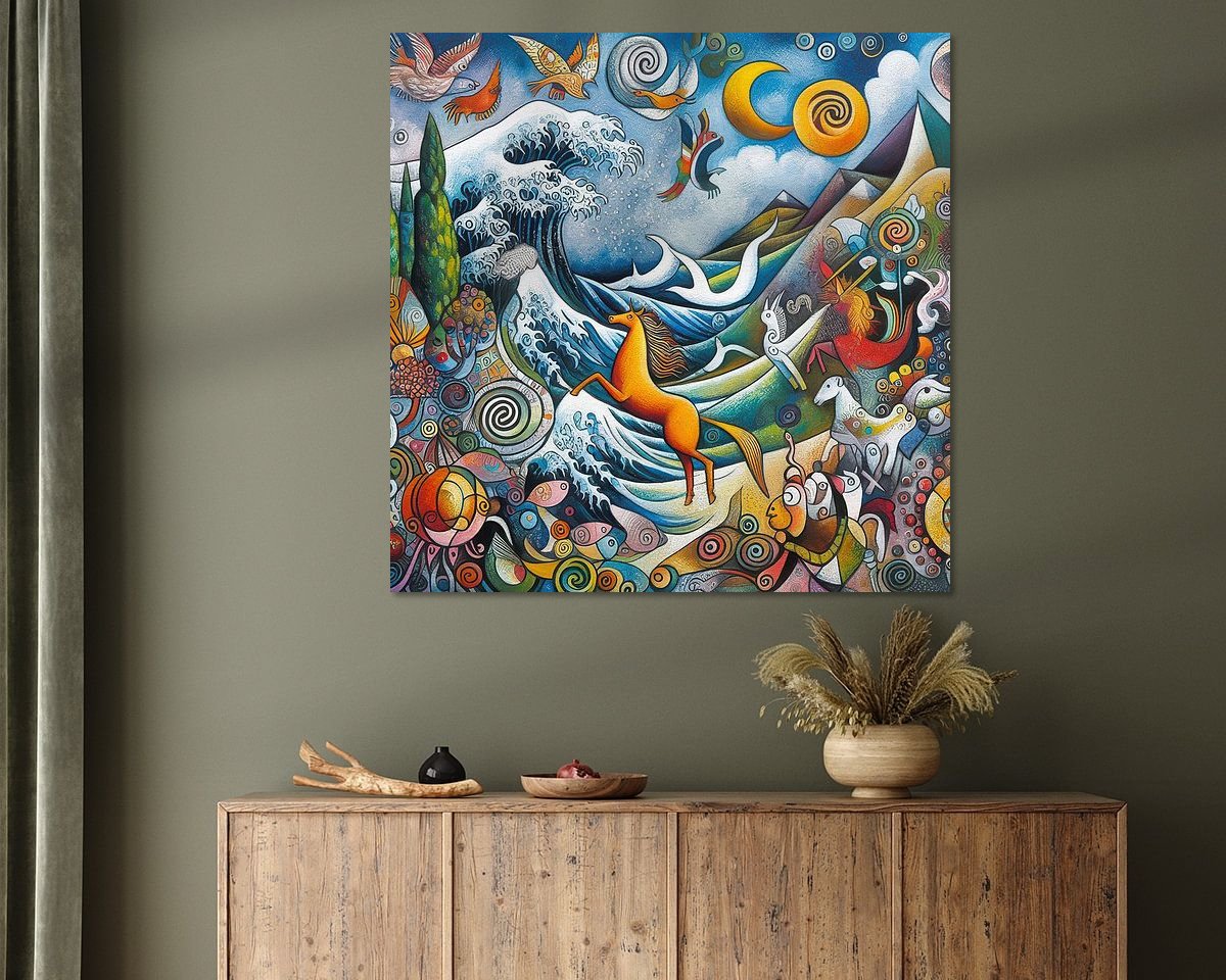 Example of the artwork in a room