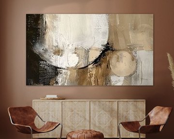 Modern en abstract in wabi-sabi stijl van Japandi Art Studio