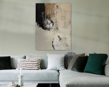 Moderne et abstrait dans le style wabi-sabi sur Japandi Art Studio