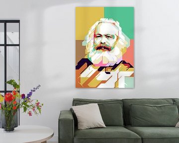 Karl Marx op wpap van Ern Setiawan