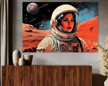 Astronautin auf dem Planeten Mars von Jan Bouma