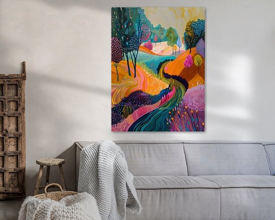 Example of the artwork in a room