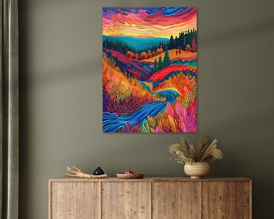 Example of the artwork in a room