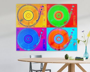 Plattenspieler Vinyl - Pop Art