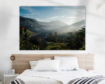 Neblige Landschaft in Guatemala von Joep Gräber