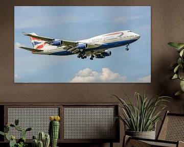 Landung der British Airways Boeing 747-400. von Jaap van den Berg