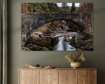 De brug en het theehuisje in Schotland van Sylvia Photography